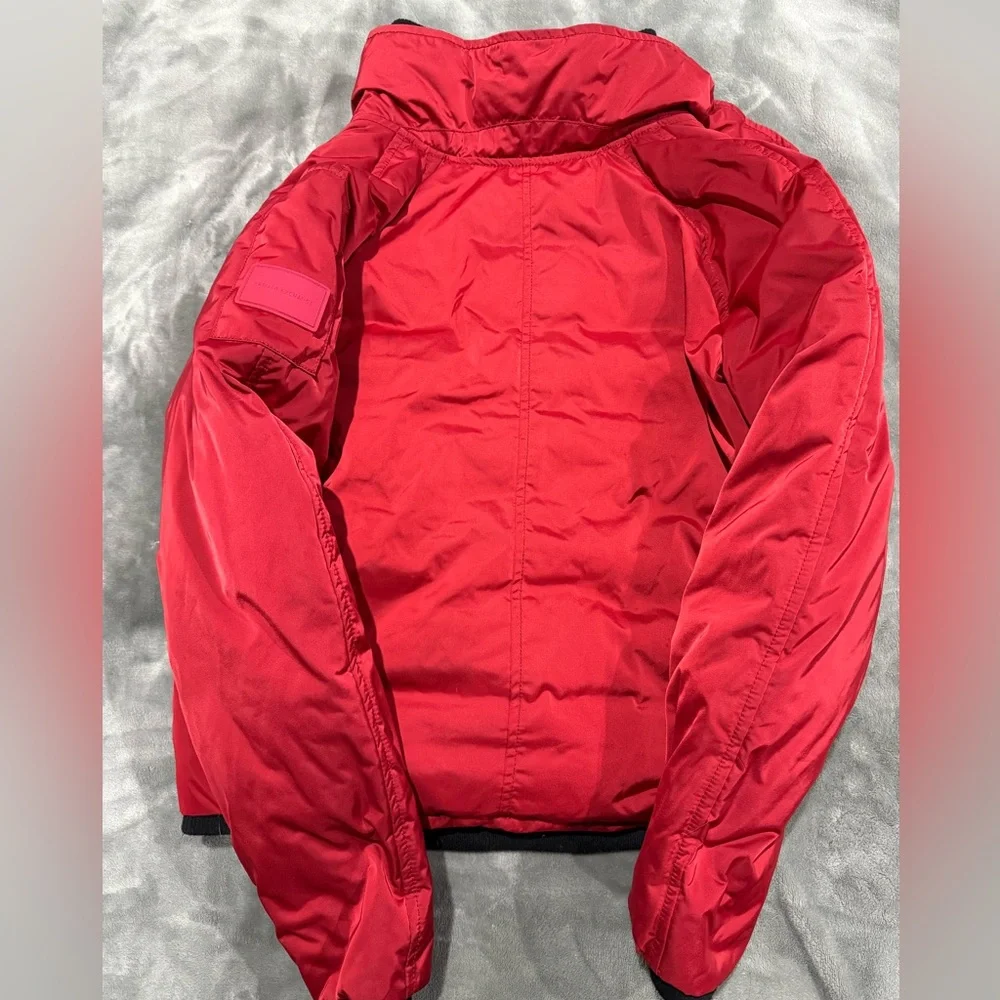 A/x Red Puffer Jacket - Picture 2 of 4